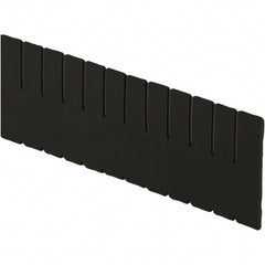 Bin Divider: Use with DC2070 Long Side Measures 6.4" Tall, Black