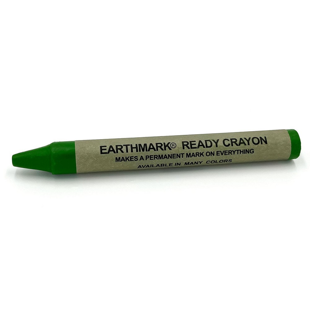 Lumber Crayons; Color: Green; Crayon Type: Non-Toxic, Waterproof, Lead-Free; Material: Wax; Minimum Temperature: 50; Maximum Temperature: 150; For Use On: All Purpose; Tip Shape: Point