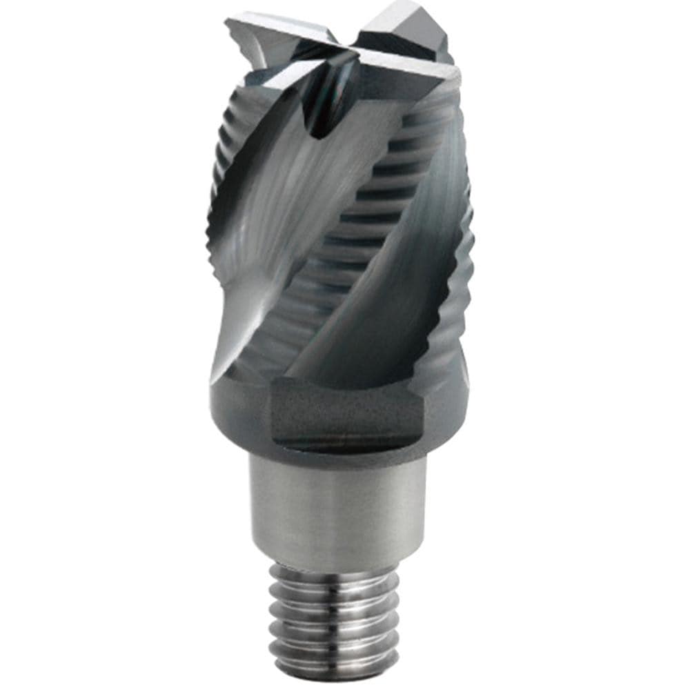 Roughing End Mill Heads; Mill Diameter (mm): 12.70; Mill Diameter (Decimal Inch): 0.5000; Pitch: Variable; Connection Type: iMX12; Length of Cut (mm): 13.2000; End Type: Square; Material: Carbide; Overall Length (mm): 34.75