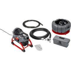 Electric & Gas Drain Cleaning Machines; Machine Type: Sectional; For Use With: Drain Lines; For Minimum Pipe Size: 2 in; For Maximum Pipe Size: 8 in; Overall Length: 48.00 in; Overall Width: 32 in; Overall Depth: 33 in; Cable Length: 60.000