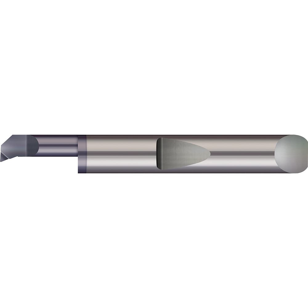 Boring Bars; Boring Bar Type: Boring; Cutting Direction: Right Hand; Minimum Bore Diameter (Decimal Inch): 0.0550; Minimum Bore Diameter (mm): 1.400; Material: Solid Carbide; Maximum Bore Depth (Decimal Inch): 0.1500; Projection (Decimal Inch): 0.0050