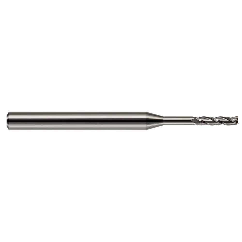 Square End Mill: 0.0400" Dia, 0.2000" LOC, 3 Flute, Solid Carbide