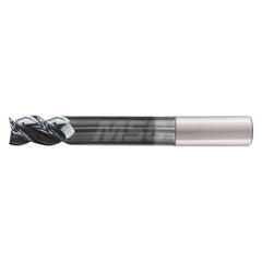 Corner Radius End Mill: 1/4" Dia, 1-1/4" LOC, 0.0600" Radius, 4 Flute, Solid Carbide