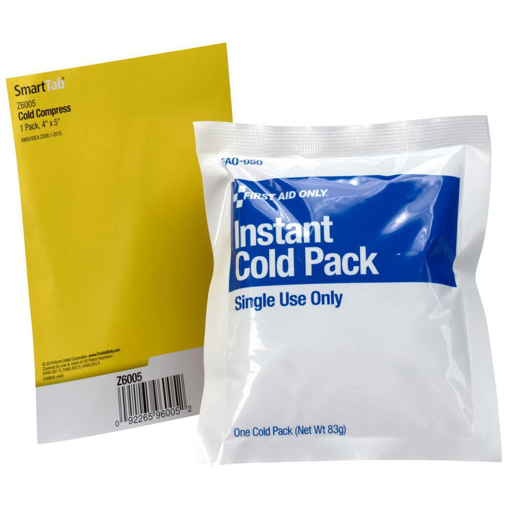 Hot & Cold Packs; Pack Type: Cold; Overall Length (Inch): 4; Overall Width: 5; Disposable: Yes; Color: White, Blue; Unitized Kit Packaging: Yes; For Use With: Knee, Shoulder