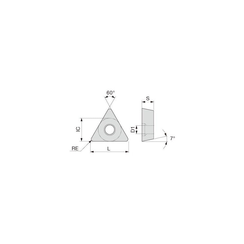 Turning Insert: TCGT731-01 TH10, Carbide