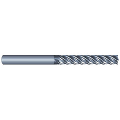 Roughing & Finishing End Mills; Mill Diameter (Fractional Inch): 1/4; Flute Type: Spiral; Number Of Flutes: 5; End Mill Material: Solid Carbide; Length of Cut (Inch): 1-1/2; Coating/Finish: AlCrN