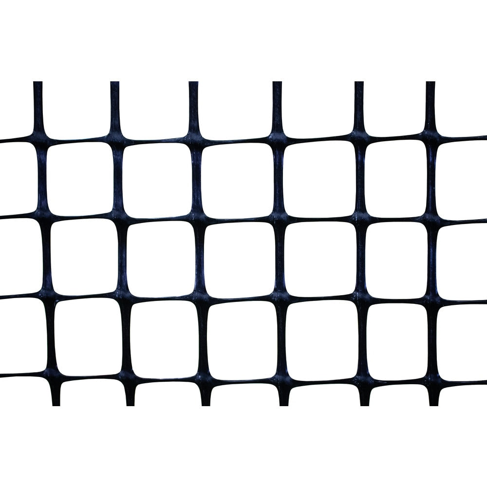 Multi-Purpose Fence & Net; Type: Pallet Rack Netting; Mesh Size: 1x1.5 in; Color: Black; Material: Polypropylene