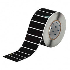 Label Maker Label: Black, Polyester, 500 per Roll