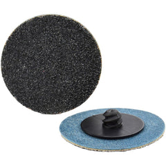 Quick-Change Disc: Type R, 1-1/2" Dia, 100 Grit, Silicon Carbide, Coated