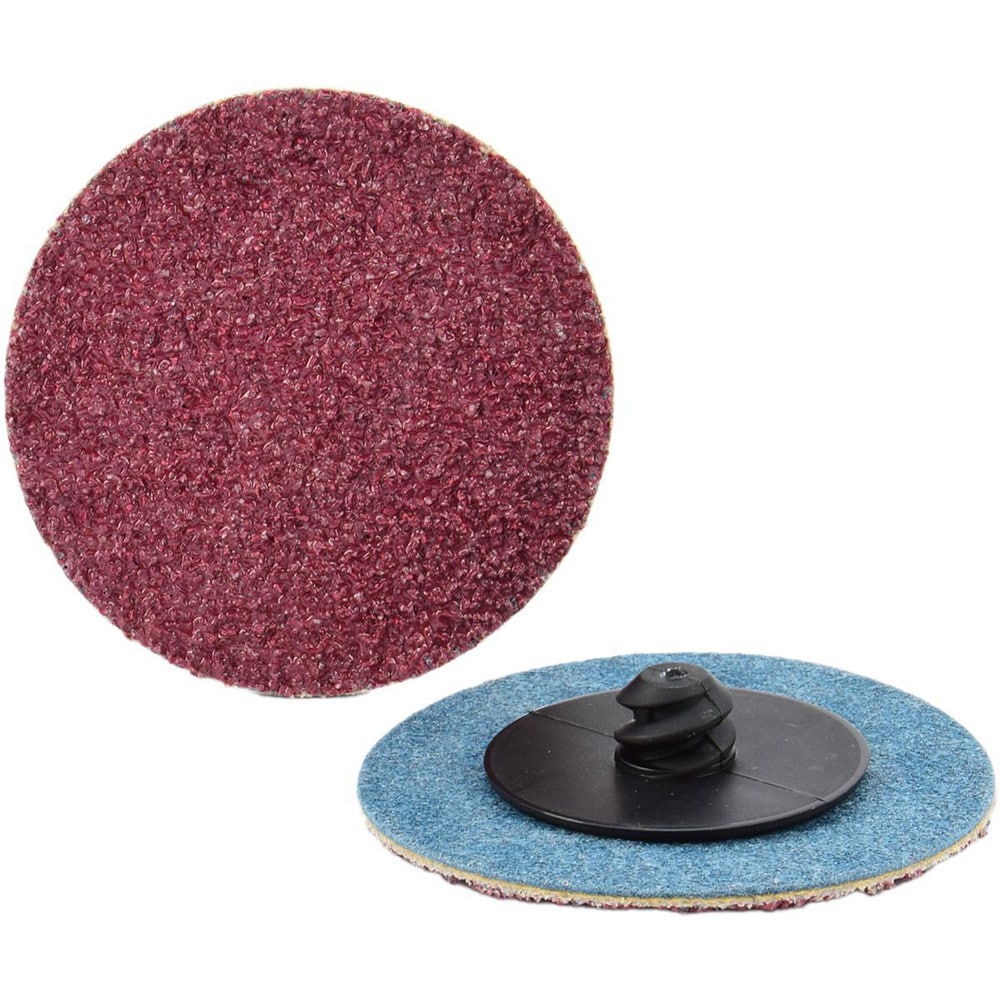 Quick-Change Disc: Type R, 1" Dia, 240 Grit, Aluminum Oxide, Coated