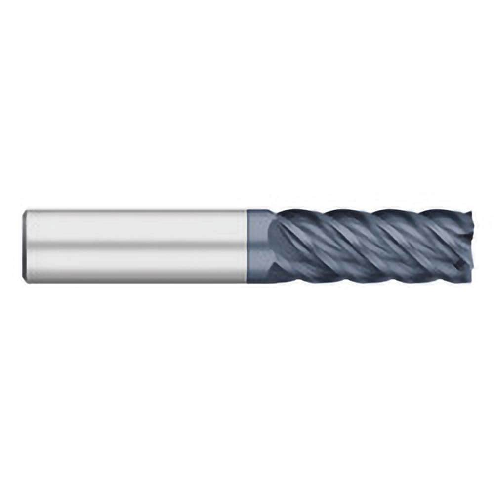 Square End Mill: 3/8" Dia, 1" LOC, 5 Flute, Solid Carbide