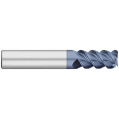 Corner Radius End Mill: 1/2" Dia, 1-1/4" LOC, 0.0400" Radius, 3 Flute, Solid Carbide