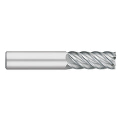 Square End Mill: 3/4" Dia, 1-5/8" LOC, 5 Flute, Solid Carbide