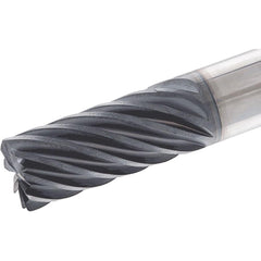 Corner Radius End Mill: 20 mm Dia, 38.00 mm LOC, 9 Flute, Solid Carbide