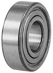 Miniature Ball Bearing: 0.25" Bore Dia, 0.375" OD, 0.125" OAW