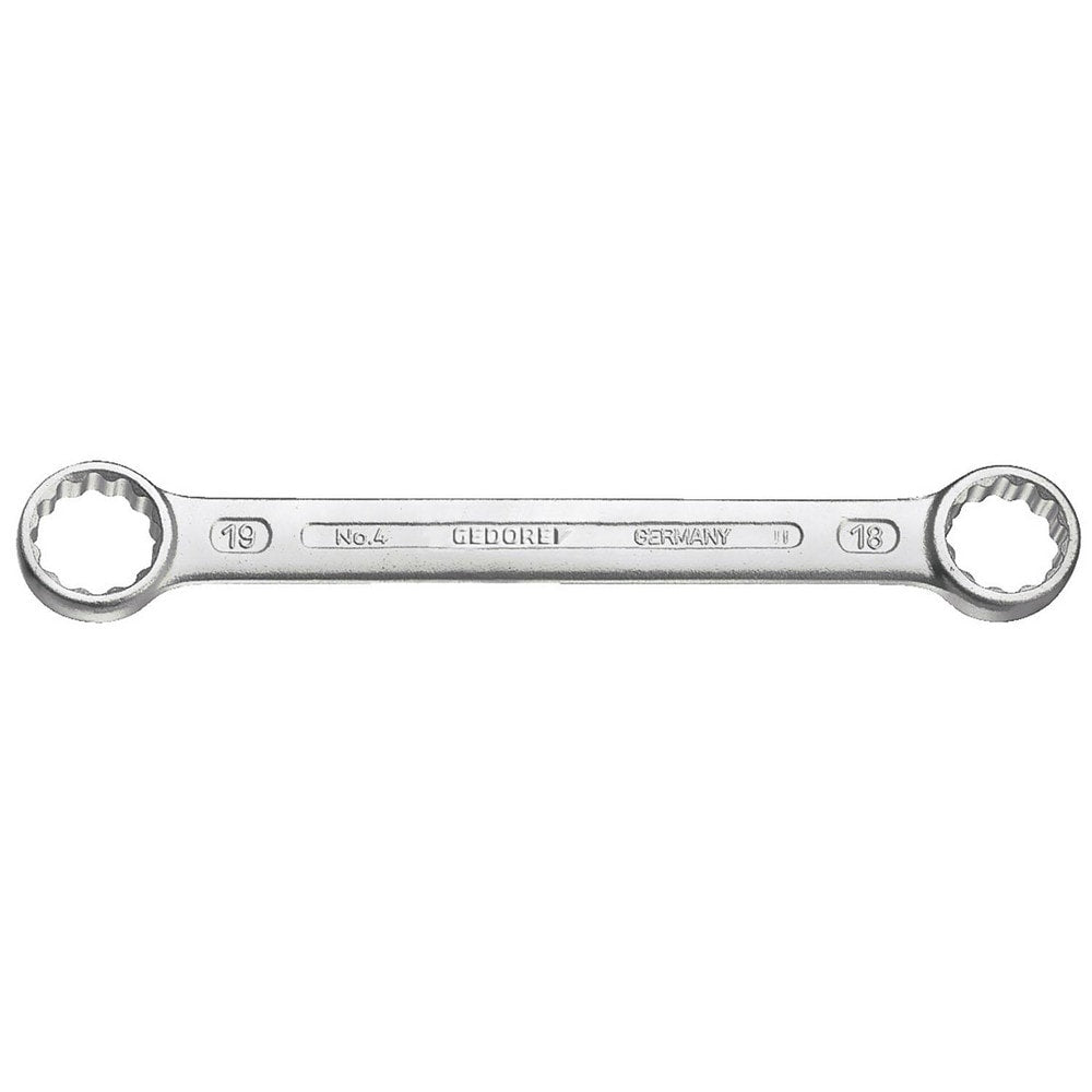 Flat Ring Box End Wrench: 12 Point, Double End