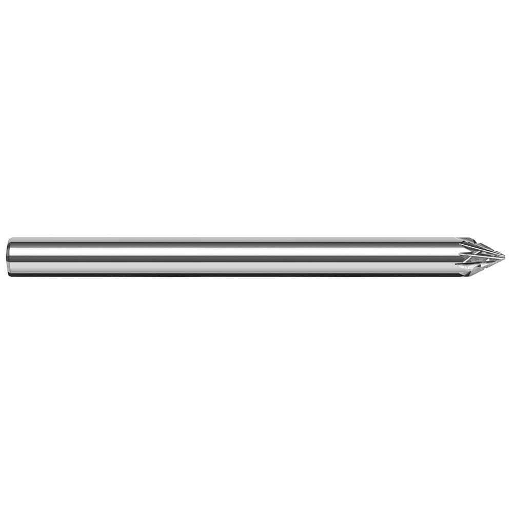 Chamfer Mill: 1/2" Dia, 1/2" Shank Dia, 45.00 deg, Solid Carbide, Single End