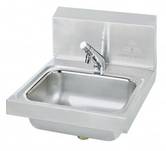 Lavatory Sink: Wall-Hung Mount, 304 Stainless Steel