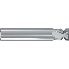 Picatinny Rail Form Cutters; Cutter Diameter (Decimal Inch): 0.5000; Included Angle: 90.00; Minor Diameter: 0.28; Cutting Diameter (mm): 12.70; Cutting Diameter (Decimal Inch): 1/2; Minimum Width: 0.01; Finish/Coating: Bright/Uncoated; Overall Length (Inc