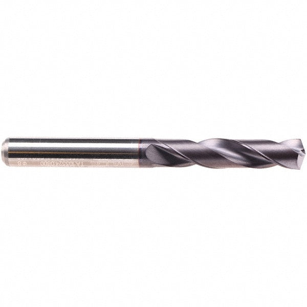 Screw Machine Length Drill Bit: 7/32" Dia, 140 deg Point, Solid Carbide