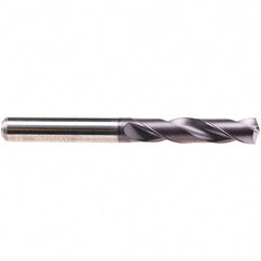 Screw Machine Length Drill Bit: 7/32" Dia, 140 deg Point, Solid Carbide