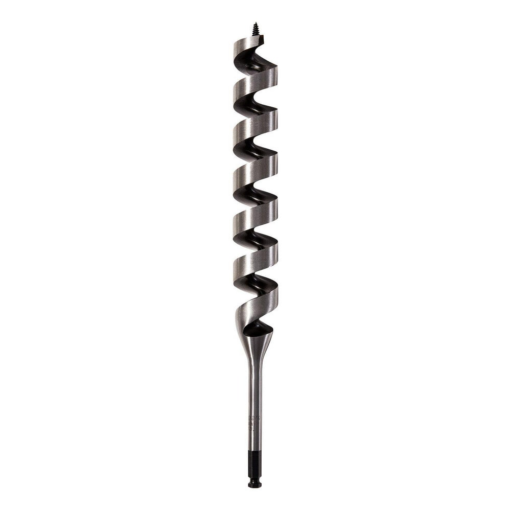 Auger & Utility Drill Bits; Auger Bit Size: 1.75 in; Shank Diameter: 1.7500; Shank Size: 1.7500; Shank Type: Hex; Tool Material: Carbon Steel; Coated: Uncoated; Coating: Bright/Uncoated; Twist Length: 17 in