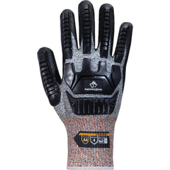 Cut, Puncture & Abrasion-Resistant Gloves: Superior Glove Works STAFGFNVB, Size Large, ANSI Cut A4, ANSI Puncture 4, Foam Nitrile, Engineered Yarn