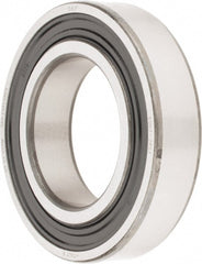 Deep Groove Ball Bearing: 62 mm OD, 0.5512" Wide, Double Seal