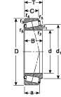 3.27" Bore Diam, 3-13/16" OD, 5/8" Wide, Tapered Roller Bearing Cup