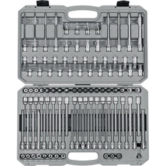 Hex & Torx Bit Socket Sets; Set Type: Hex Bit; Drive Size: 3/8 in; Minimum Set Torx Size: T10; Minimum Set Hex Size (Inch): 1/8