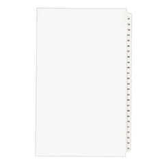 14 x 8 1/2" 51 to 75" Label, 25 Tabs, Unpunched, Preprinted Tab Dividers