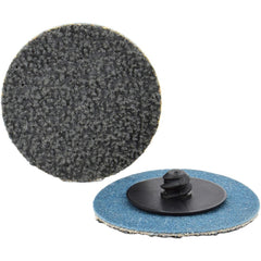 Quick-Change Disc: Type R, 2" Dia, 240 Grit, Aluminum Oxide, Coated