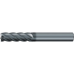 Roughing & Finishing End Mills; Mill Diameter (Fractional Inch): 7/16; Flute Type: Spiral; Number Of Flutes: 5; End Mill Material: Solid Carbide; Length of Cut (Inch): 2; Coating/Finish: AlCr