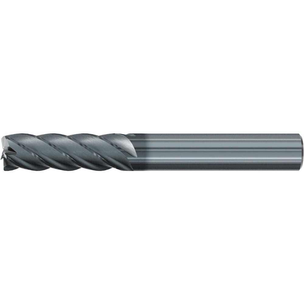 Roughing & Finishing End Mills; Mill Diameter (Fractional Inch): 7/16; Flute Type: Spiral; Number Of Flutes: 5; End Mill Material: Solid Carbide; Length of Cut (Inch): 3; Coating/Finish: AlCr