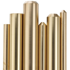 Brass Round Rod: 1-3/8" Dia, 72" Long, Alloy 360