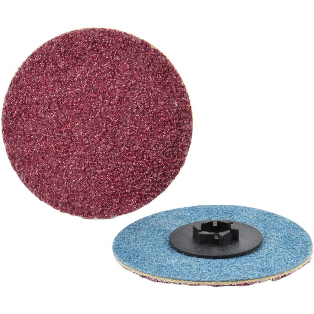 Quick-Change Disc: Type P, 3" Dia, 60 Grit, Aluminum Oxide, Coated