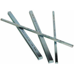 Key Stock; Key Stock Type: Step; Material: Low-Carbon Steel; Width (Inch): 5/16; Height (Inch): 1/4; Finish: Zinc; Length (Inch): 12; Hardness: Rockwell B80-90