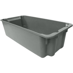 Totes & Storage Containers; Container Type: Stack & Nest; Overall Height: 6.90625; Overall Width: 11; Overall Length: 24.13; Load Capacity: 150 lb; Lid Included: No