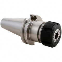 Collet Chuck: 1/8 to 1" Capacity, ER Collet, Taper Shank