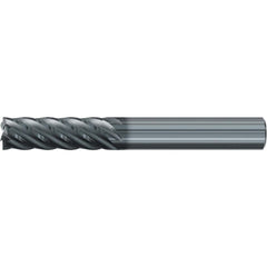 Roughing & Finishing End Mills; Mill Diameter (Fractional Inch): 3/8; Flute Type: Spiral; Number Of Flutes: 6; End Mill Material: Solid Carbide; Length of Cut (Inch): 1-1/8; Coating/Finish: AlCr