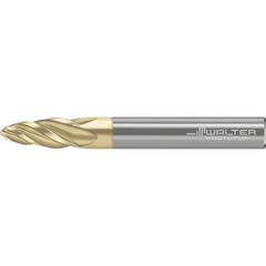 Barrel Cutter End Mills; End Type: Circle Segment Oval Form; Material: Solid Carbide; Taper Angle Per Side: 8.21; Small End Diameter (mm): 4.00; Shank Diameter (mm): 12.0000; Length of Cut (mm): 29.7100; Helix Angle: 30.00