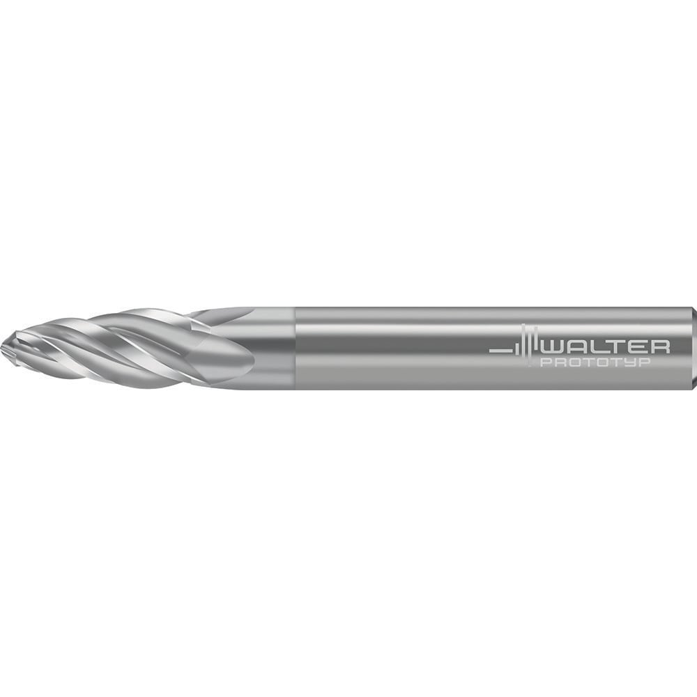 Barrel Cutter End Mills; End Type: Circle Segment Oval Form; Material: Solid Carbide; Taper Angle Per Side: 6.47; Small End Diameter (mm): 3.00; Shank Diameter (mm): 8.0000; Length of Cut (mm): 23.5500; Helix Angle: 30.00