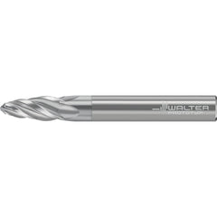 Barrel Cutter End Mills; End Type: Circle Segment Oval Form; Material: Solid Carbide; Taper Angle Per Side: 5.77; Small End Diameter (mm): 2.00; Shank Diameter (mm): 6.0000; Length of Cut (mm): 20.8000; Helix Angle: 30.00