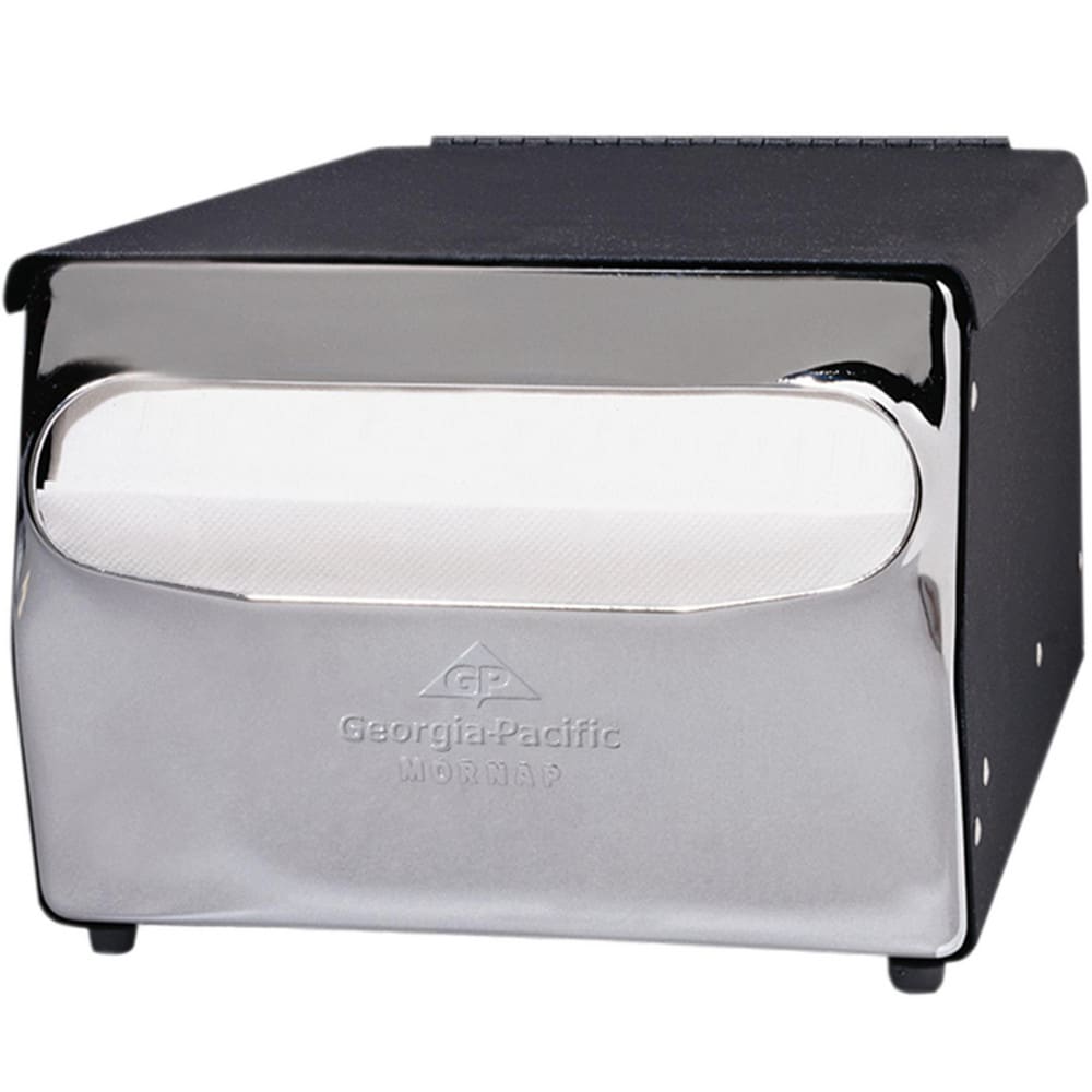 Dixie Countertop Full Fold Napkin Dispenser, Chrome