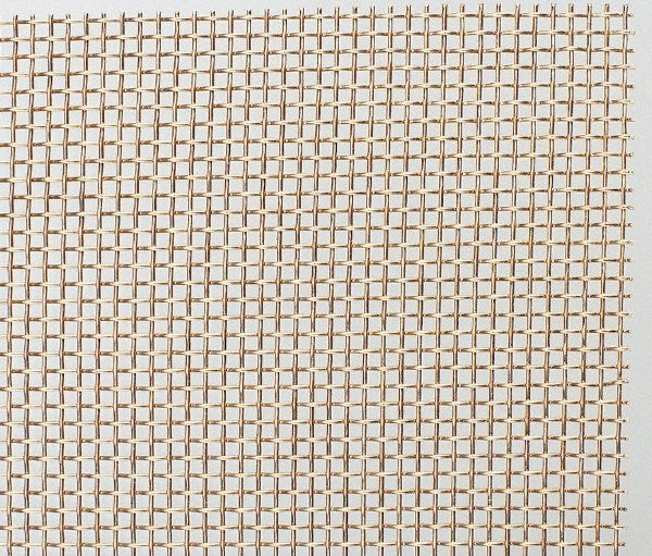 Wire Cloth: 43 Wire Gauge, 0.0055" Wire Dia, Bronze