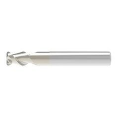 Corner Radius End Mill: 5.00 mm Dia, 8.00 mm LOC, 0.50 mm Radius, 2 Flute, Solid Carbide