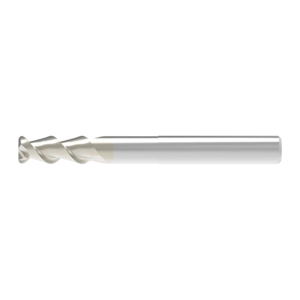 Corner Radius End Mill: 6.00 mm Dia, 16.00 mm LOC, 1.00 mm Radius, 2 Flute, Solid Carbide