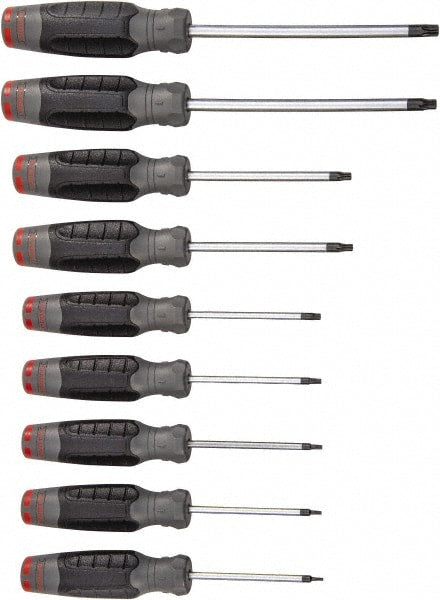 Screwdriver Set: 9 Pc, Torx