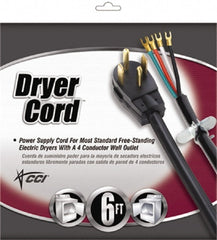 Power Cords; Cord Type: Replacement Cord; Overall Length (Feet): 6; Cord Color: Black; Amperage: 30