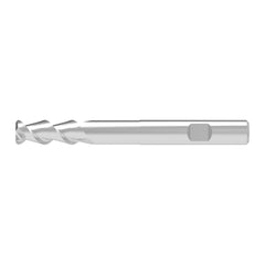 Corner Radius End Mill: 8.00 mm Dia, 21.00 mm LOC, 1.00 mm Radius, 2 Flute, Solid Carbide